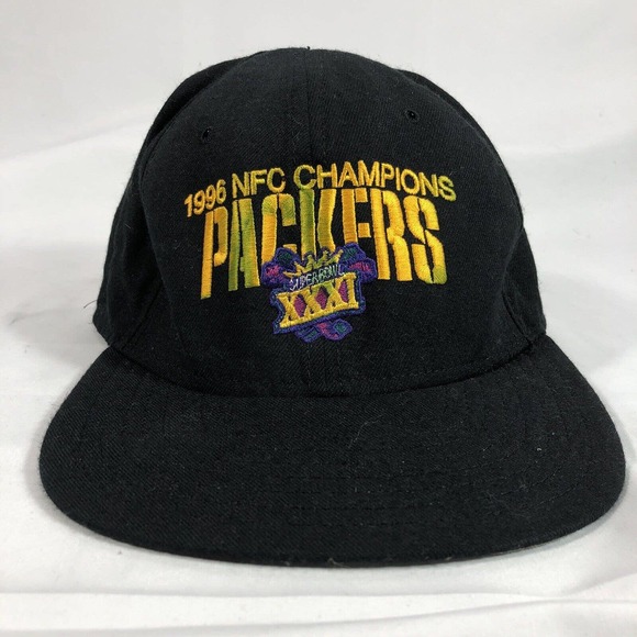 New Era Other - VTG NEW ERA 1996 NFC Champions Greenbay Packers Superbowl XXXI Hat Cap USA Made